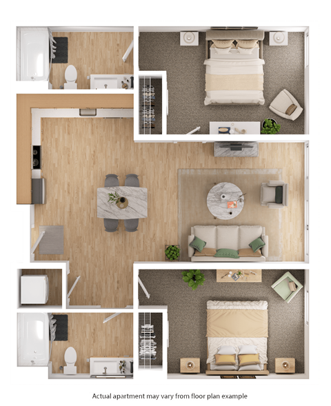 Hearth On Broad 2 bedroom apartment boise